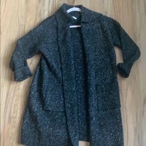 Marbled sweater/car coat sweater xsmall